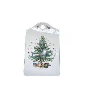 Spode Christmas Tray Hanging Trivet Cheese Board Serving size 6" x 9"